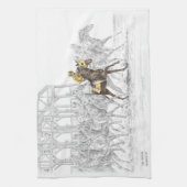 Pferderennen Start Gate Handtuch (Vertikal)