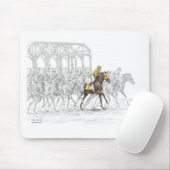 Pferderennen Start Gate Mousepad (Mit Mouse)