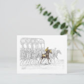 Pferderennen Start Gate Postkarte (Stehend Vorderseite)