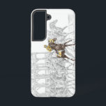 Pferderennen Start Gate Samsung Galaxy Hülle<br><div class="desc">Dieses durchdachte Pferderennen zeichnend mit dem Favoritenpferd und Jockey im Rennen wurde von Kelli Swan, einem Stift für Pferde, kreiert. Der original Schwarz-Weiß-Bleistift zeichnete handgetönt mit Farbdetails, was diesen letzten Look ergibt. Das Kunstwerk trägt den Titel "The Favorite". Kelli Swan hat sich auf die wunderschöne und auffällige Wirkung des zeichnend...</div>
