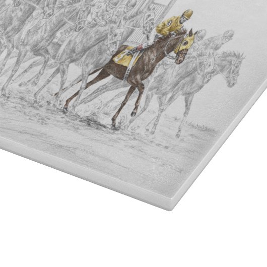 Pferderennen Start Gate Schneidebrett (Ecke)