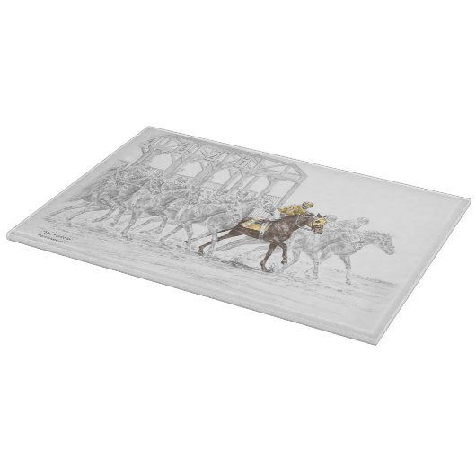 Pferderennen Start Gate Schneidebrett (Ecke)