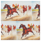 Pferderennen Stoff (Nahaufnahme)