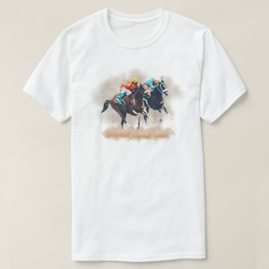 Pferderennen T-Shirt (Design vorne)