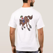 Pferderennen. T-Shirt (Rückseite)