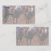 Pferderennen Visitenkarte (Vorne/Hinten)