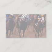 Pferderennen Visitenkarte (Rückseite)