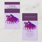 Pferderennen Visitenkarte (Vorne/Hinten)