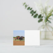 Pferderennen Visitenkarte (Stehend Vorderseite)