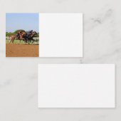 Pferderennen Visitenkarte (Vorne/Hinten)