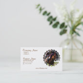 Pferderennen-Visitenkarte Visitenkarte (Stehend Vorderseite)