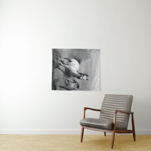 Pferderennen Wandteppich (Beispiel (Horizontal))