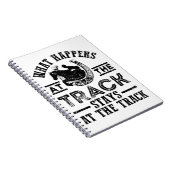 Pferderennen Was auf der Strecke passiert Notizblock (Rechte Seite)