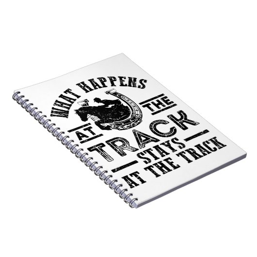 Pferderennen Was auf der Strecke passiert Notizblock (Rechte Seite)