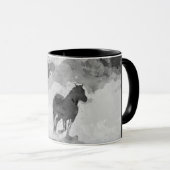 Pferderennende Tasse (VorderseiteRechts)