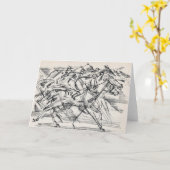 Pferderennengrußkarten Karte (Gelbe Blume)