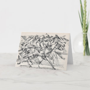 Pferderennengrußkarten Karte