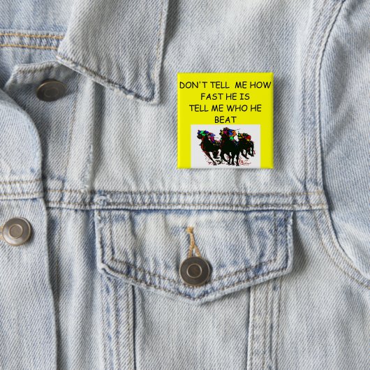 Pferderennenwitz Button (Beispiel)