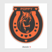 Pferderennfahrer Aufkleber (Blatt)