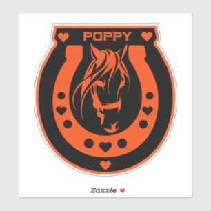 Pferderennfahrer Aufkleber