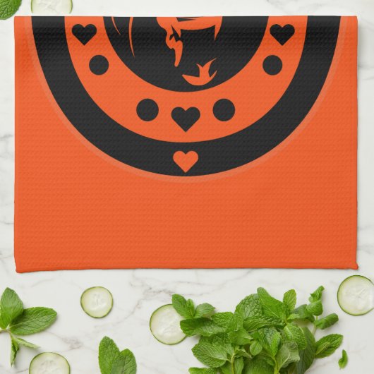 Pferderennfahrer Geschirrtuch (Gefaltet)