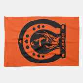 Pferderennfahrer Geschirrtuch (Horizontal)