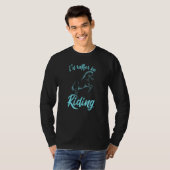 Pferderennfahrer-ID statt Reiten T-Shirt (Vorne ganz)