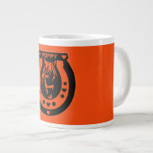 Pferderennfahrer Jumbo-Tasse (Vorderseite Rechts)