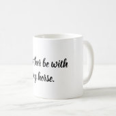 Pferderennfahrer Kaffeetasse (VorderseiteRechts)