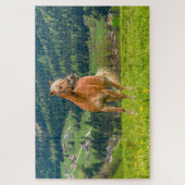 Pferderennfahrer Puzzle (Vertikal)