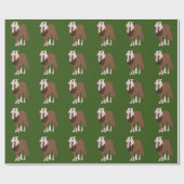 Pferderennfahrer Reitpferd Lover Geschenkpapier (Flach)