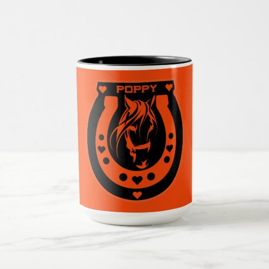 Pferderennfahrer Tasse (Zentrum)