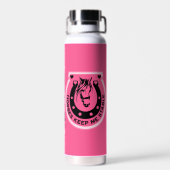 Pferderennfahrer Trinkflasche (Rückseite)