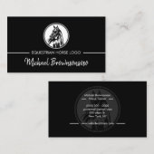 Pferderennfahrer Visitenkarte (Vorne/Hinten)