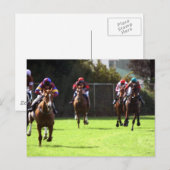 Pferderennfeld Postkarte (Vorne/Hinten)