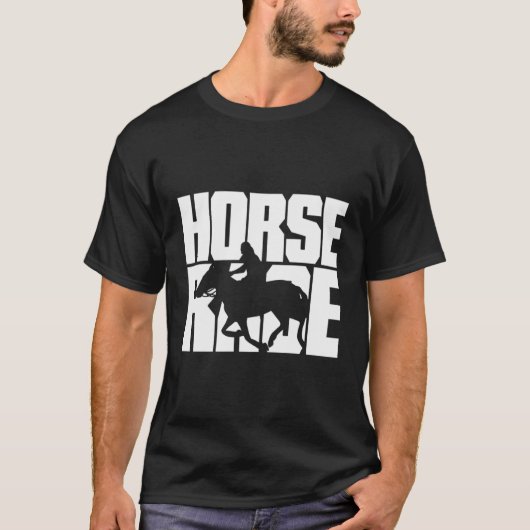 Pferderennhoodies T-Shirt (Vorderseite)