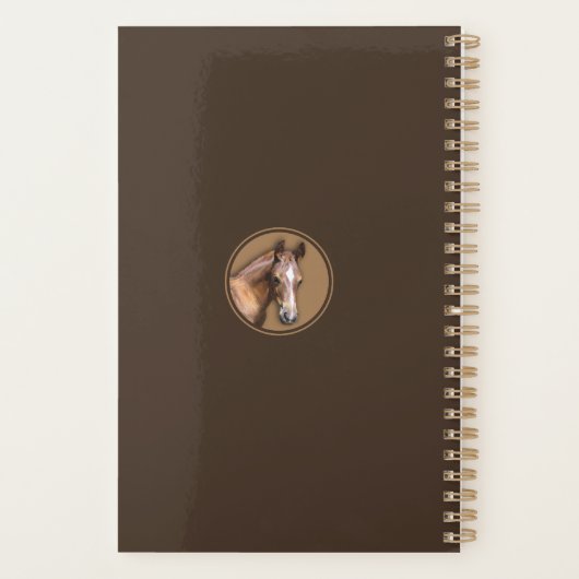 Pferderennplaner (cusTomizable) Planer (Rückseite)