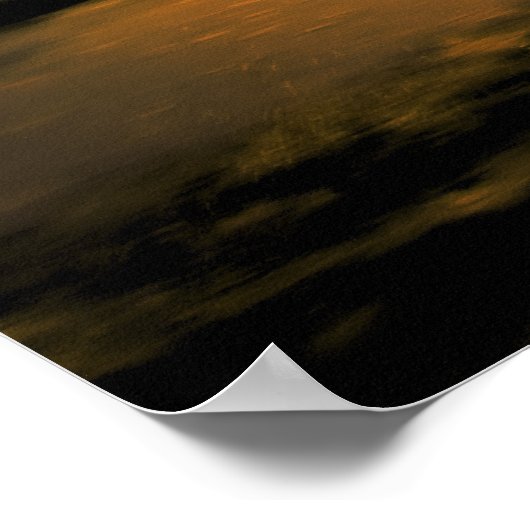 PFERDERFAHRT AM STRAND POSTER (Ecke)