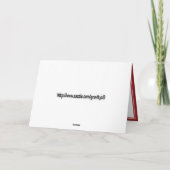 Pferderiebhaber Valentine Feiertagskarte (Rückseite)