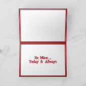 Pferderiebhaber Valentine Feiertagskarte (Innenseite)