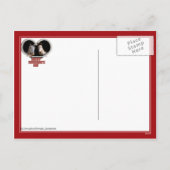 Pferderiebhaber Valentine Feiertagspostkarte (Rückseite)