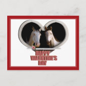 Pferderiebhaber Valentine Feiertagspostkarte (Vorderseite)