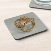 Pferdering (Gold und Kornelkirsche) Untersetzer (Linke Seite)