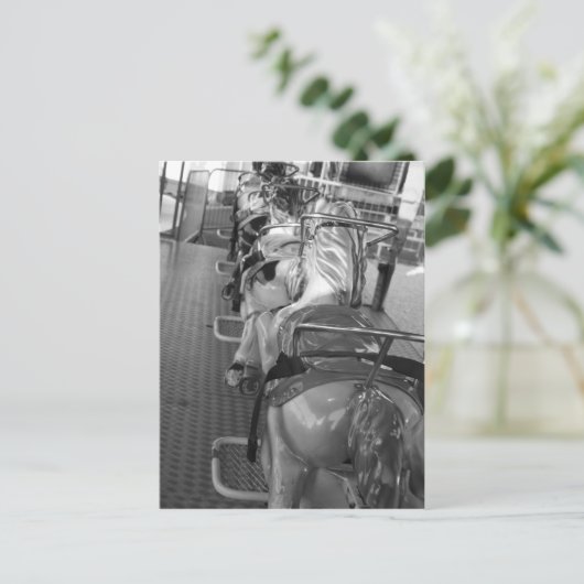 Pferderittenkarte Postkarte (Stehend Vorderseite)