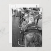 Pferderittenkarte Postkarte (Vorne/Hinten)