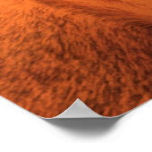 Pferderücken mit Western-Sattel Poster (Ecke)