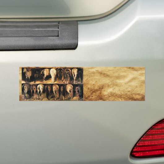 Pferderücken, Pergament Autoaufkleber (Auf Auto)