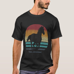 Pferderücken Wild und Western Cowboy Horse vin T-Shirt