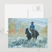 Pferderückfahrer 19 postkarte (Vorne/Hinten)