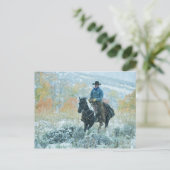 Pferderückfahrer 19 postkarte (Stehend Vorderseite)